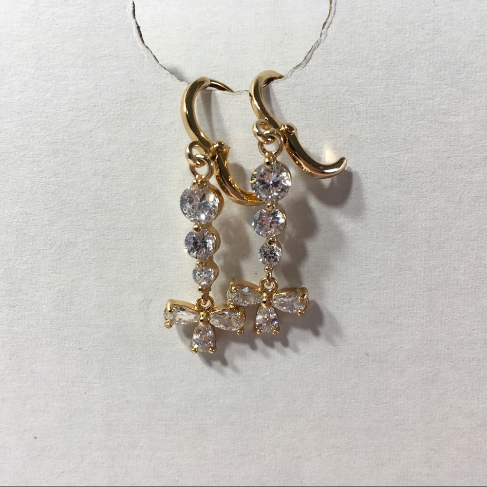 New Dangling earrings teardrops gold filled - Picture 7 of 8